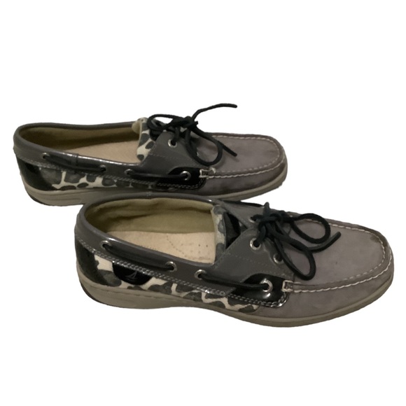 Sperry Gray and Black cheetah Loafers - Picture 3 of 6